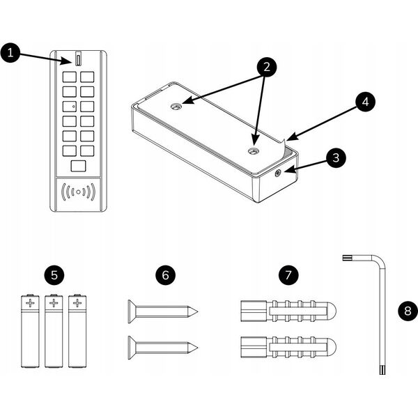 Tedee Tedee Klawiatura TKV1.0A