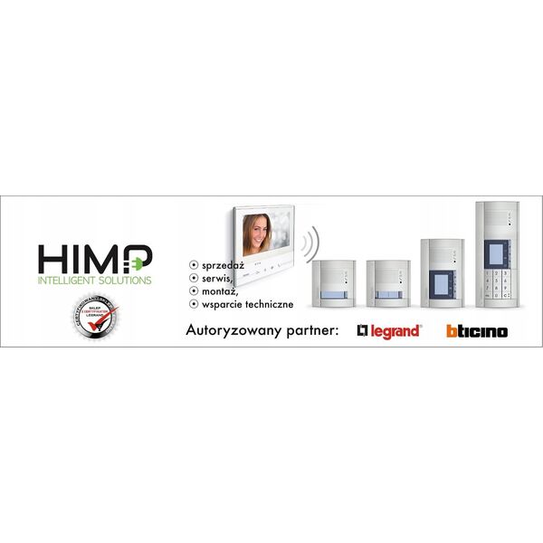 Hikvision Zestaw wideodomofonowy IP Hilook IP-VIS-SLIM-W