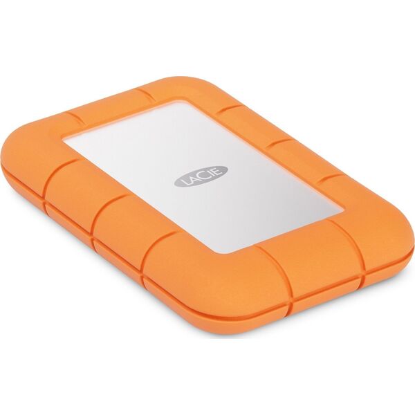 Dysk zewnętrzny SSD LaCie Rugged Mini 4TB Srebrno-pomarańczowy (S55256308)