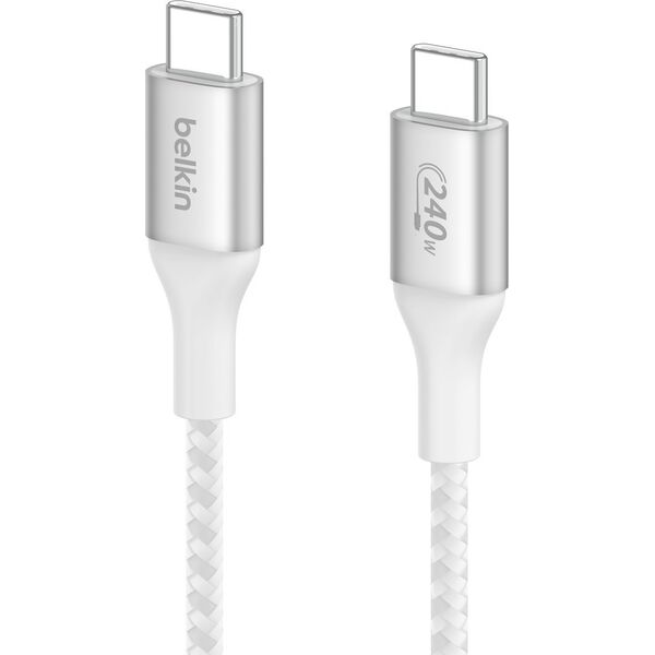 Kabel USB Belkin USB-C - USB-C 2 m Biały (CAB015bt2MWH)