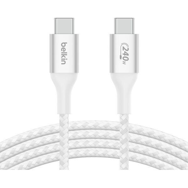 Kabel USB Belkin USB-C - USB-C 2 m Biały (CAB015bt2MWH)