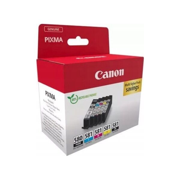 Tusz Canon Zestaw tuszów PGI580/CLI-581 PGBK/C/M /Y/BK MULTI 2078C007