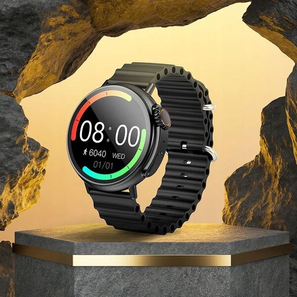 Smartwatch Hoco HOCO smartwatch z funkcją rozmowy Y18 czarny