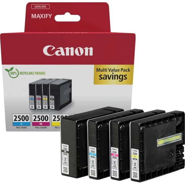 Tusz Canon CANON PGI-2500 Ink Cartridge BK/C/M/Y MULTI