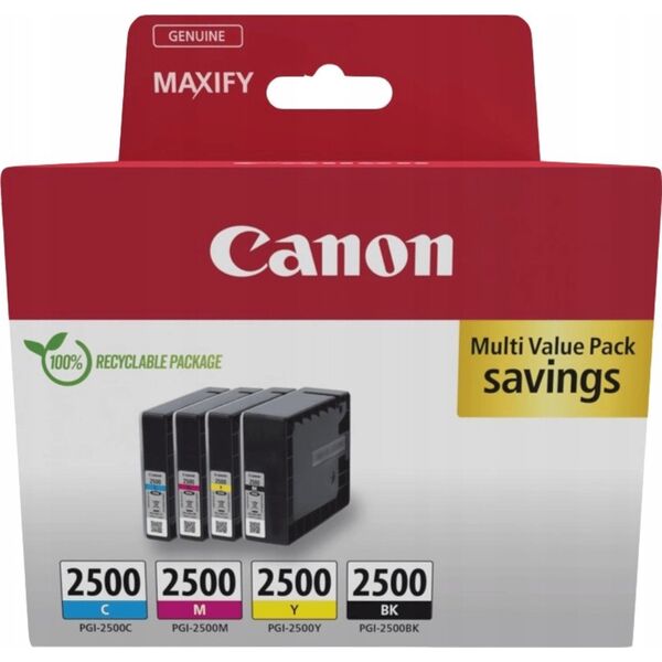 Tusz Canon CANON PGI-2500 Ink Cartridge BK/C/M/Y MULTI