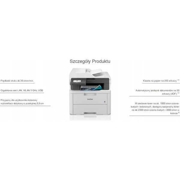 Urządzenie wielofunkcyjne Brother DCP-L3555CDW (DCPL3555CDWRE1)
