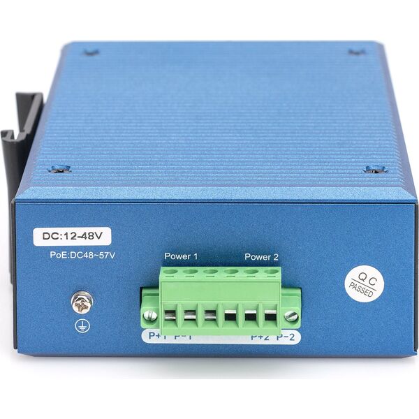 Switch Digitus Digitus Przemysłowy przełącznik Gigabit Ethernet PoE, 4+2 porty, zarządzalny na warstwie łącza danych (L2)
