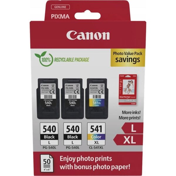 Tusz Canon Canon CARTRIDGE PG-540Lx2/CL-541XL PVP pro PIXMA MX3x5, 4x5, 5x5, MG2150, 3x50, 4x50, TS515x