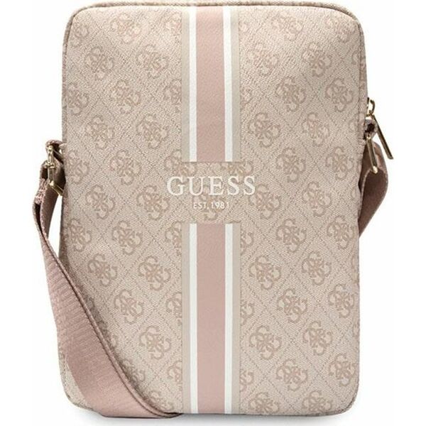 Etui na tablet Guess Guess 4G Stripes Tablet Bag - Torba na tablet 10" (Różowy)