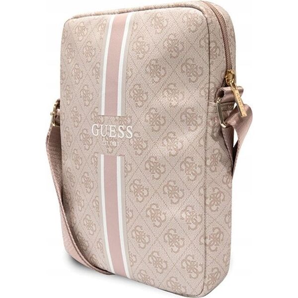 Etui na tablet Guess Guess 4G Stripes Tablet Bag - Torba na tablet 10" (Różowy)