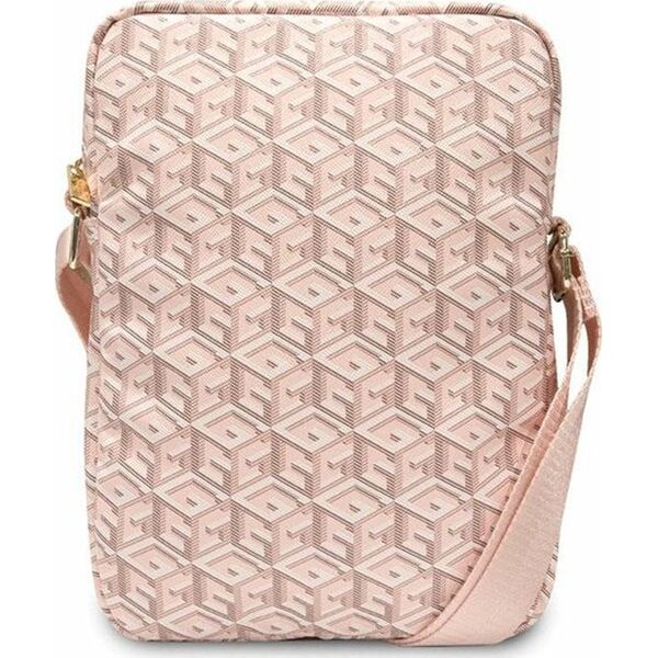 Etui na tablet Guess Guess GCube Stripe Tablet Bag - Torba na tablet 10" (Różowy)
