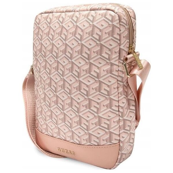 Etui na tablet Guess Guess GCube Stripe Tablet Bag - Torba na tablet 10" (Różowy)
