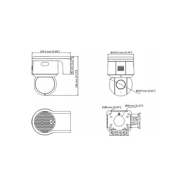 Kamera IP Hikvision KAMERA IP SZYBKOOBROTOWA ZEWNĘTRZNA DS-2DE3A404IWG-E 3.7&nbsp|Mpx 2.8&nbsp|... 12&nbsp|mm Hikvision