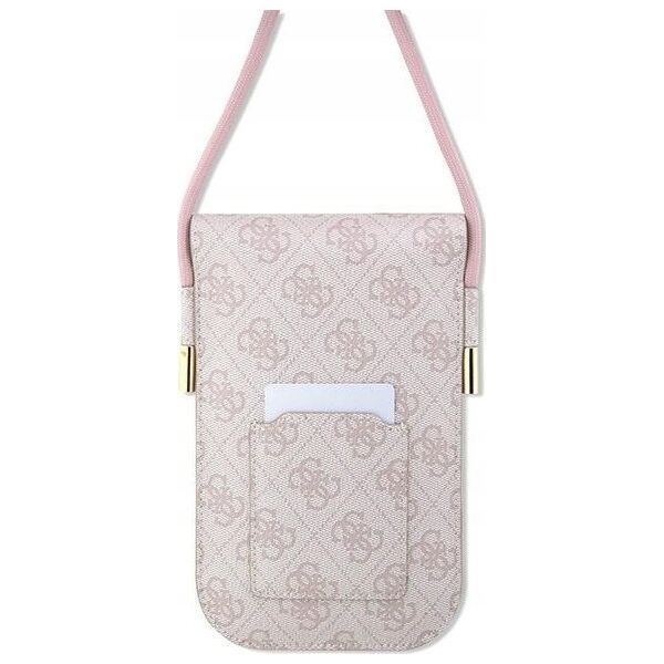 Guess Guess 4G Metal Script Logo - Torebka crossbody na telefon (różowy)