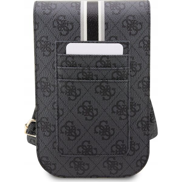 Guess Guess 4G Stripes - Torebka crossbody na telefon (czarny)