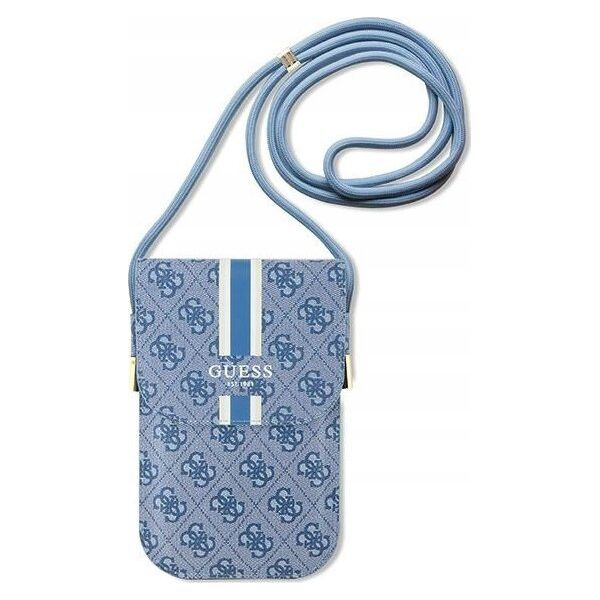 Guess Guess 4G Stripes - Torebka crossbody na telefon (niebieski)