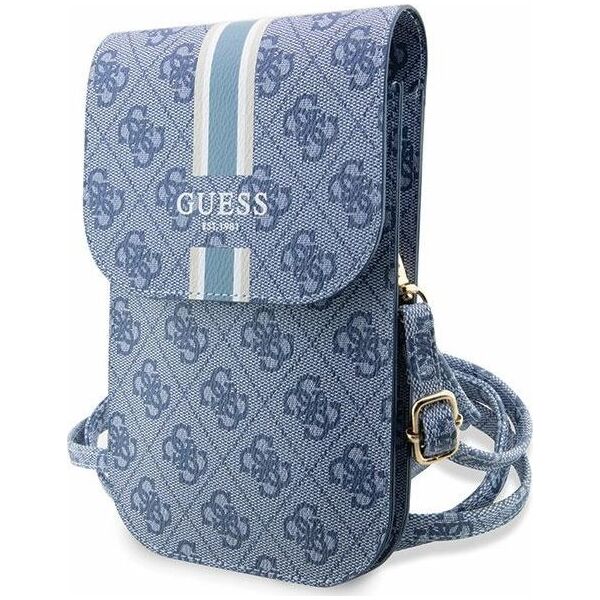 Guess Guess 4G Stripes - Torebka crossbody na telefon (niebieski)