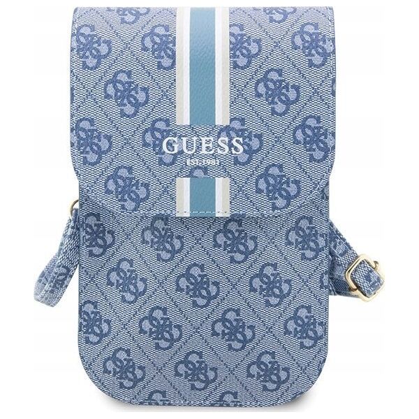 Guess Guess 4G Stripes - Torebka crossbody na telefon (niebieski)