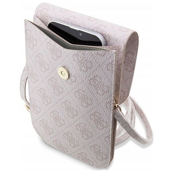 Guess Guess 4G Stripes - Torebka crossbody na telefon (różowy)