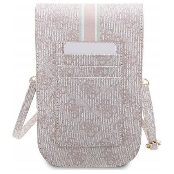 Guess Guess 4G Stripes - Torebka crossbody na telefon (różowy)