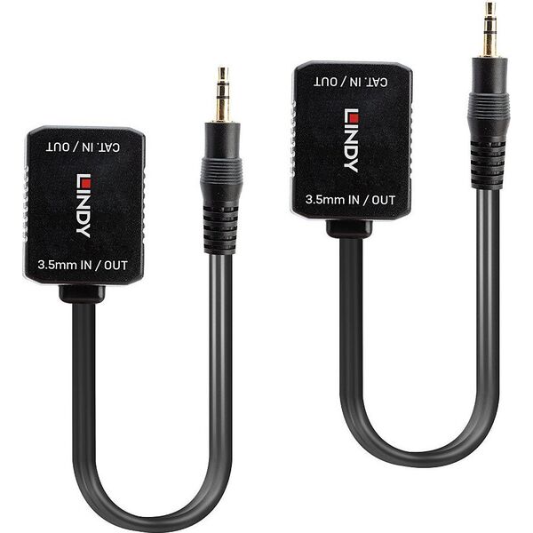 Adapter USB Lindy Adap Lindy Stereo Audio Cat.5/6 100m 3,5mm