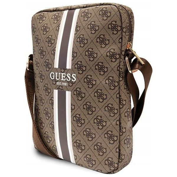 Etui na tablet Guess Guess 4G Stripes Tablet Bag - Torba na tablet 10" (Brązowy)