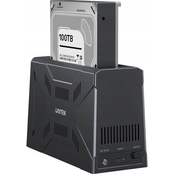 Stacja dokująca Unitek Unitek Stacja dokująca, 1x dysk M.2 NVMe, 1x dysk SATA, USB-C 10 Gbps