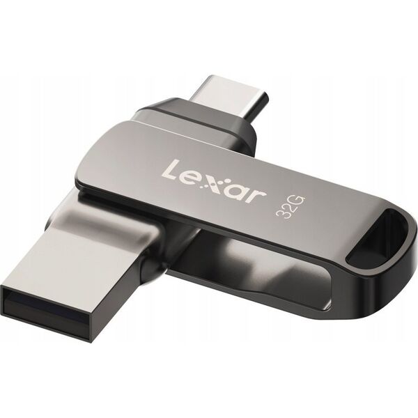 Pendrive Lexar Lexar | 2-in-1 Flash Drive | JumpDrive Dual Drive D400 | 32 GB | USB 3.1 | Grey