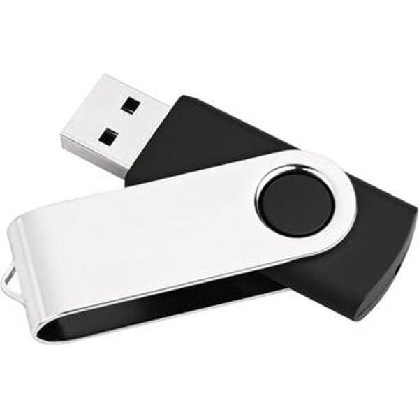 Pendrive MediaRange MediaRange MR910NTRL pamięć USB 16 GB USB Typu-A 2.0 Czarny, Srebrny