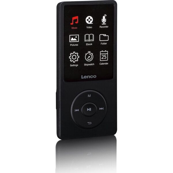 Lenco LENCO Xemio-669BK MP4-Player mit großem Display Akku 8GB grau