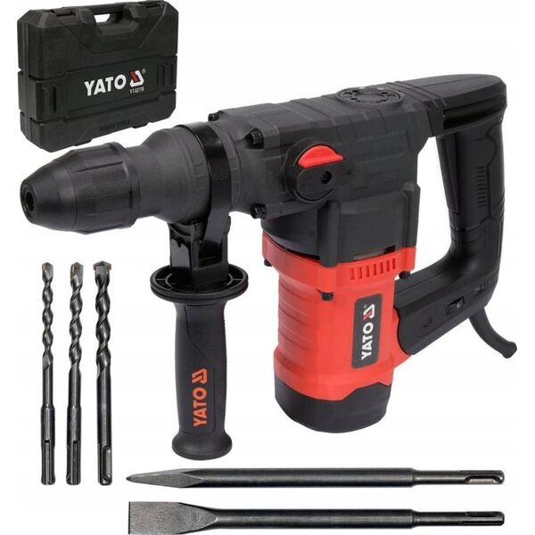 Młotowiertarka Yato MÅOT SDS+ 1100W, 3 FUNKCJE + WIERTÅA I DÅUTA