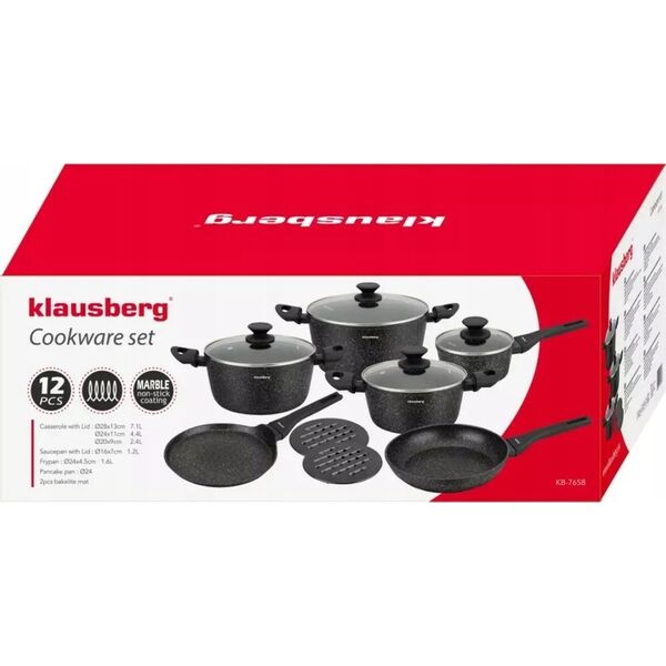 Klausberg ZESTAW 12 ELEM. GARNKÓW MARMURKOWYCH KLAUSBERG KB-7657