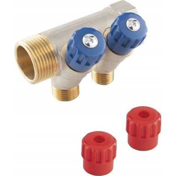 Ferro Rozdzielacz sanitarny 1"x1/2", 2-drogowy