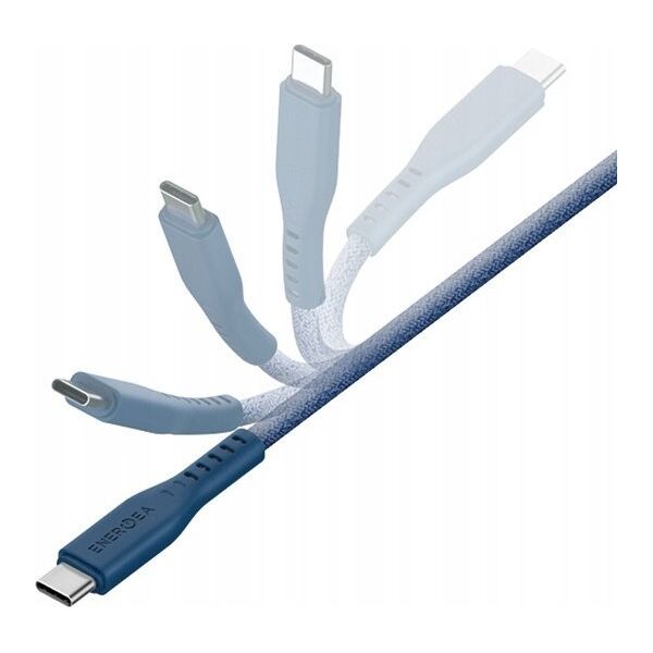 Kabel USB Energea USB-C - Lightning 1.5 m Niebieski