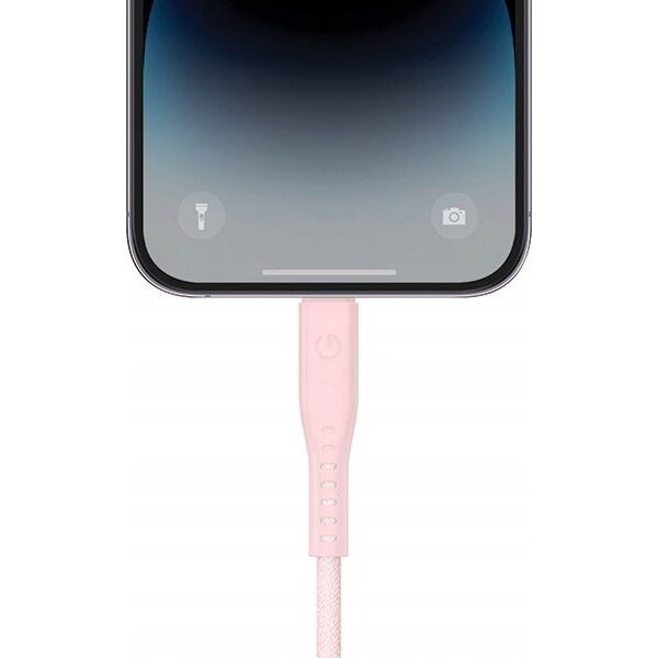 Kabel USB Energea USB-C - Lightning 1.5 m Różowy