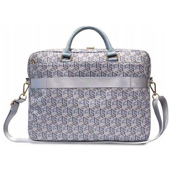 Torba Guess Guess GCube Stripes - Torba na notebooka 16" / 15" (niebieski)