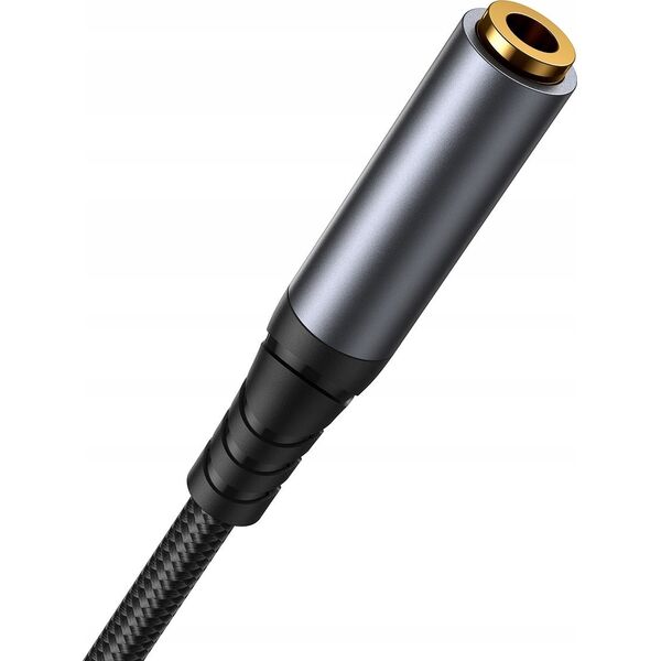 Kabel Joyroom Kabel audio Joyroom SY-A09 mini jack 3.5mm żeński / AUX mini jack 3.5mm męski 1.2 m czarny