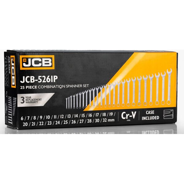 JCB JCB KLUCZ PŁASKO-OCZKOWY kpl.25el. (6-32mm)