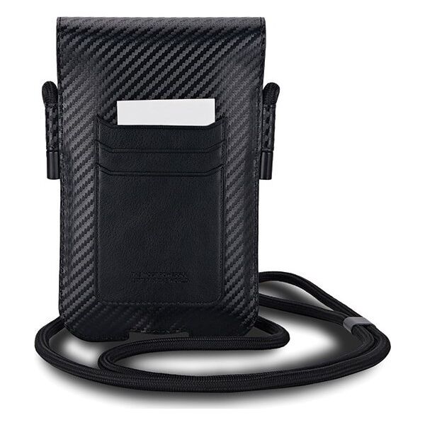 BMW Torebka BMW BMPSP15XMSCAKR Wallet Bag Carbon Red Stripes czarny/black