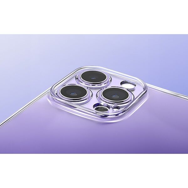 Baseus Magnetyczne Etui Baseus Crystal Series do iPhone 14 Plus + szkło hartowane