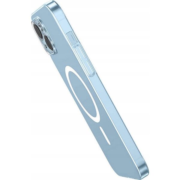 Baseus Magnetyczne Etui Baseus Crystal Series do iPhone 14 Plus + szkło hartowane