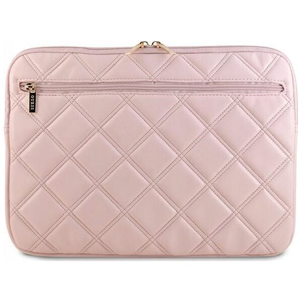 Etui Guess Guess Sleeve GUCS14ZPSQSSGP 14" różowy/pink Quilted 4G