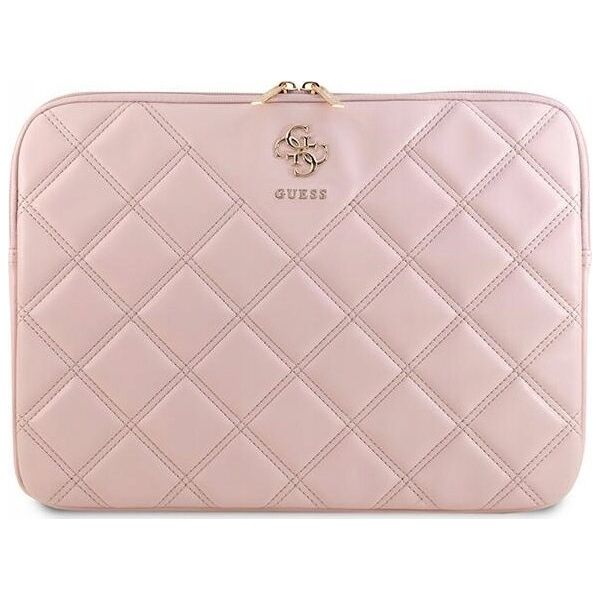 Etui Guess Guess Sleeve GUCS14ZPSQSSGP 14" różowy/pink Quilted 4G