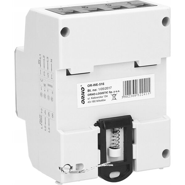 Orno Licznik energii elektrycznej Orno OR-WE-516 3-faz Port RS-485 Din TH-35mm biały