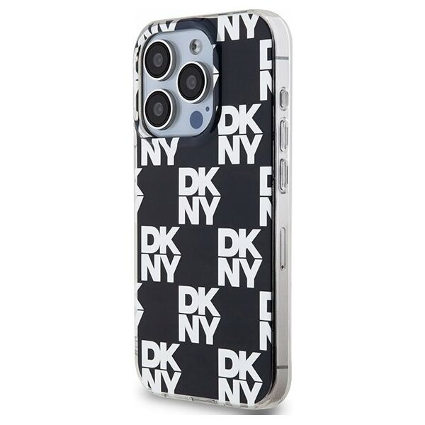 DKNY DKNY DKHCP15LHDLCEK iPhone 15 Pro 6.1" czarny/black hardcase IML Checkered Mono Pattern