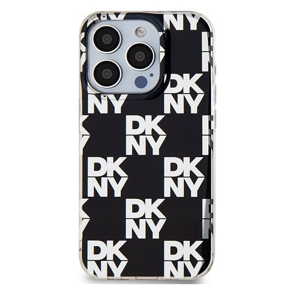 DKNY DKNY DKHCP15LHDLCEK iPhone 15 Pro 6.1" czarny/black hardcase IML Checkered Mono Pattern