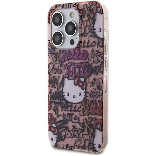 Sourcing Hello Kitty HKHCP14LHDGPTP iPhone 14 Pro 6.1" pink/pink hardcase IML Tags Graffiti