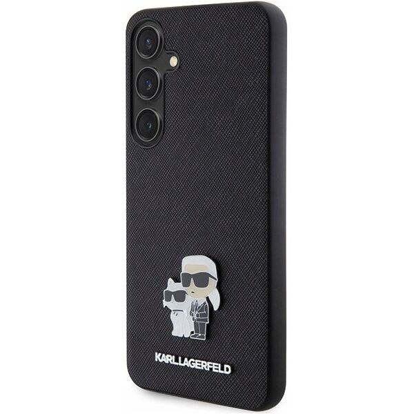 Karl Lagerfeld KARL LAGERFELD SAM S24+ SAFFIANO KC PIN KLHCS24MPSAKCMPK BLACK