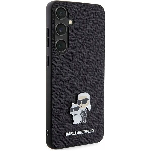 Karl Lagerfeld KARL LAGERFELD SAM S24+ SAFFIANO KC PIN KLHCS24MPSAKCMPK BLACK