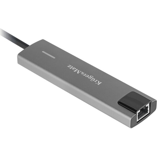 Adapter USB Kruger&Matz Adapter (HUB) USB typu C na HDMI/2x USB3.0/2x USB typu C/RJ45